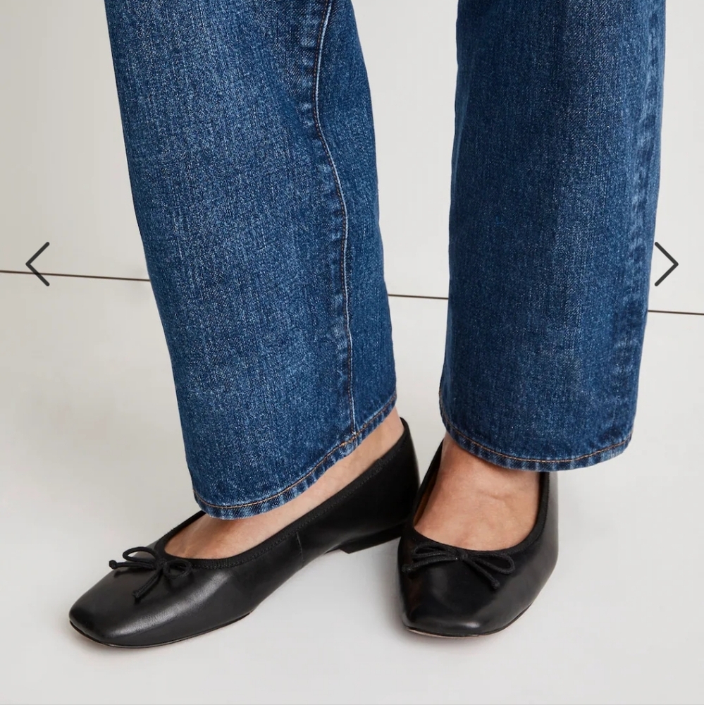 Madewell Black Leather Flats - Picture 2 of 7